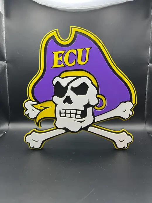 ECU Logo Sign Display Wall Desk Shelf Art