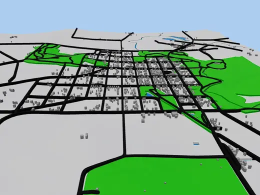 Coleraine Victoria 3d map