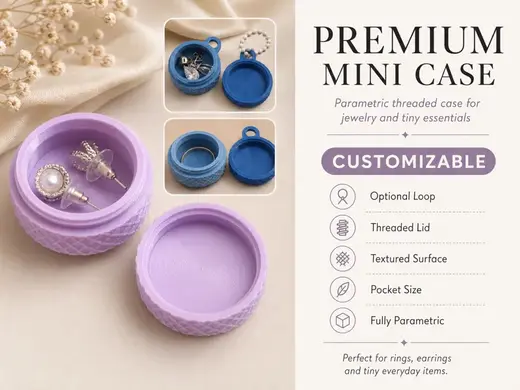 Parametric Keychain Mini Case