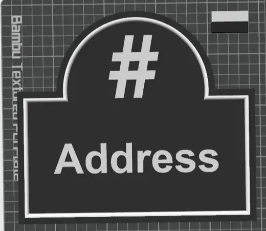 House Sign Plaque with Address