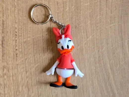 Daisy Duck flexi keychain