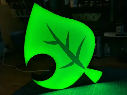 Animal Crossing Leaf Lightbox