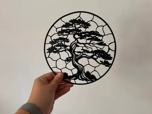 Décoration murale effet vitrail - arbre de vie