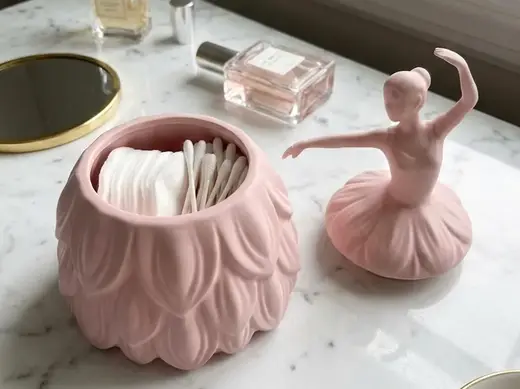 Ballerina Vanity Jar: Elegant Trinket Holder