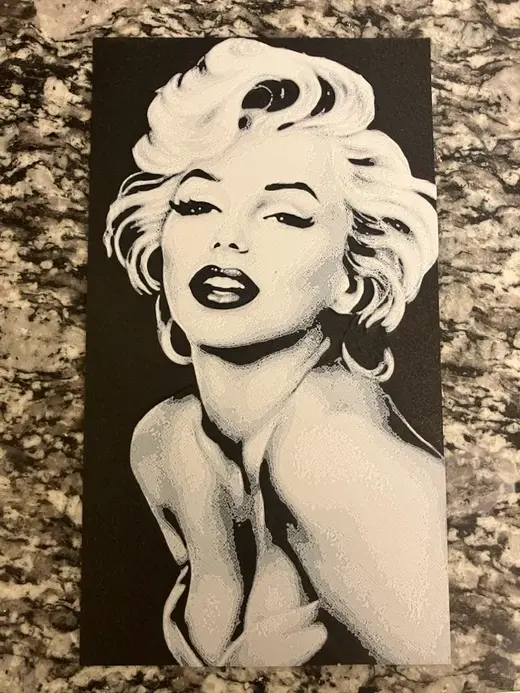 Marilyn Monroe black and white includes a1 mini