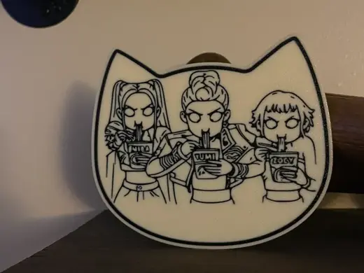 K POP Demon Hunters Huntrix Wall Art
