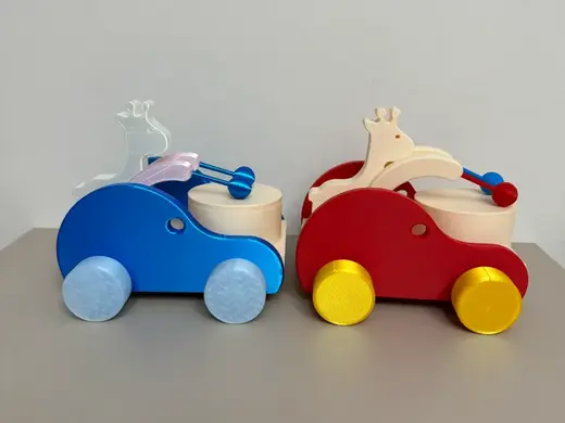 童年击鼓小车(机械版)