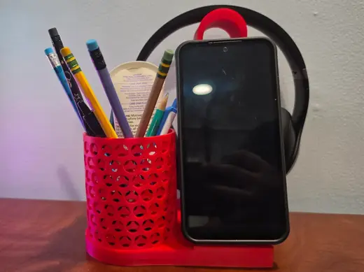 Desk Organizer w/ Magsafe, Headphone holder, & Cup