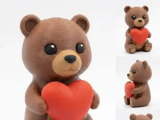 Valentine's Day Teddy Bear with Heart