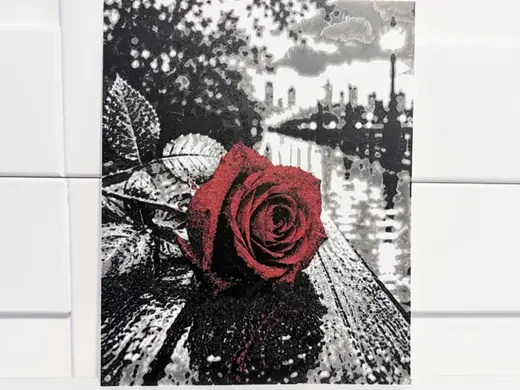 Crimson Rose | Color Pop Romantic Wall Art