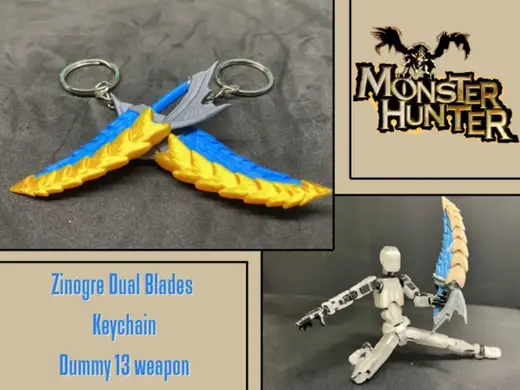 Zinogre Dual Blades - Dummy 13 Monster Hunter