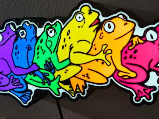 Gay Frogs Rainbow Light Box 8 color AMS