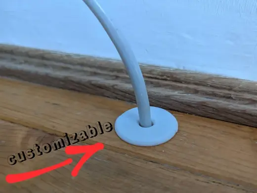 Kabeldurchführung 17mm/6mm (Anpassbar)