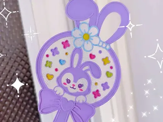 星黛露小扇子便携随身携带挂件涂色