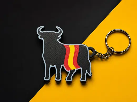 Spanish Bull keychain