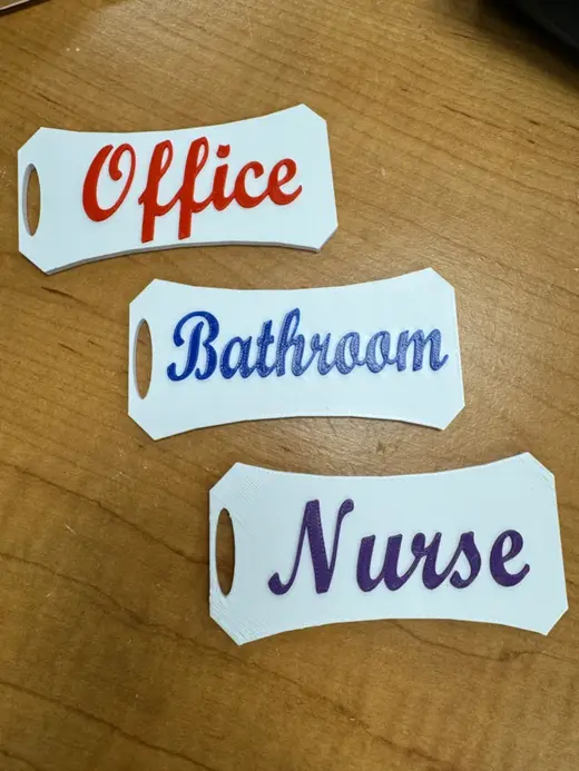Set of 3 (now 5) School Hall Passes