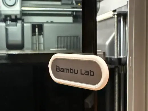 Custom Glass Door Handle Cover for Bambu Lab P2S