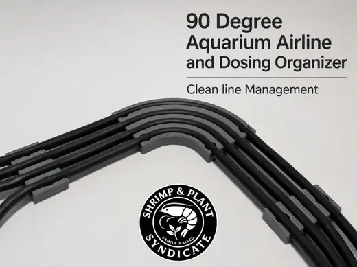 90 Degree Aquarium Airline and Dosing Organizer