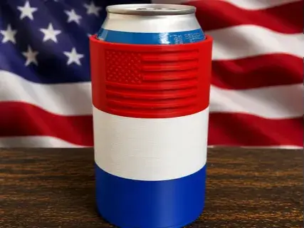 16 oz Memorial Day Koozie - Quick Print