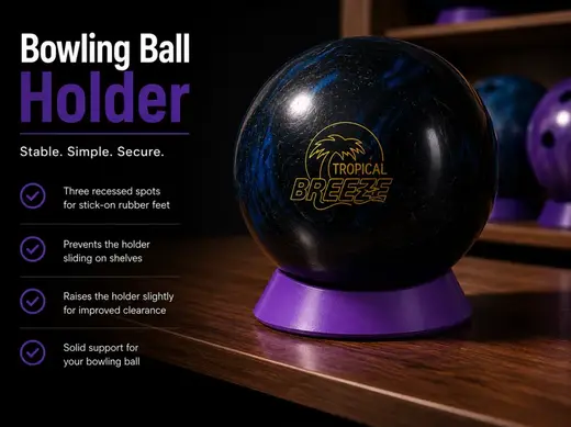 Larger Bowling Ball Ring - with Rubber Feet
