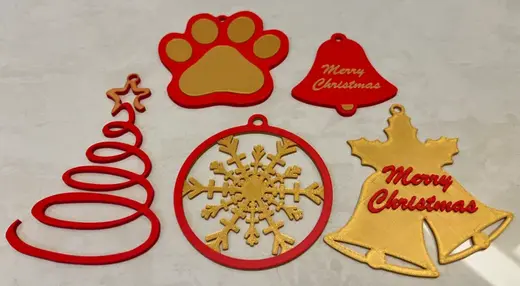Decorative Christmas baubles