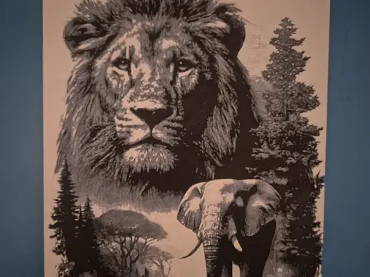lion N elephant hueforge