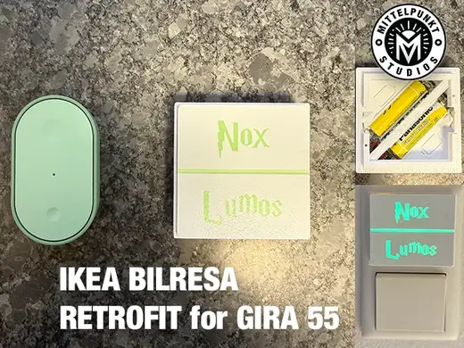 IKEA BILRESA Gira 55 Retrofit Adapter