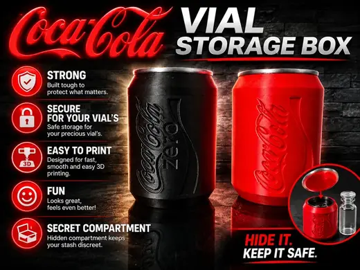 Coca Cola Can Vial Box Secret Contrainer Box Zero