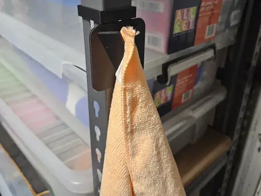 Garage Shelving Rack Cloth/Towel/Rag Holder Hook