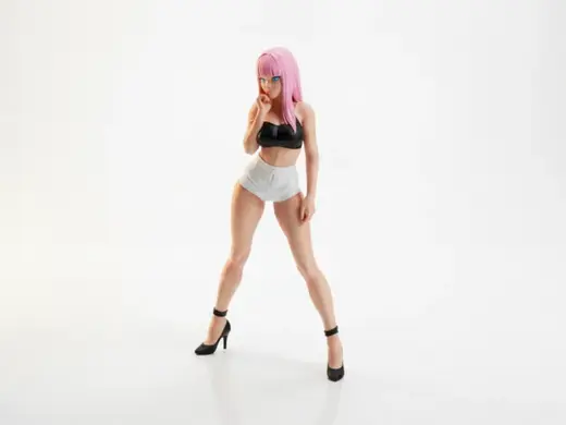 Skinny Lady Figurine Female Character 3D Printable
