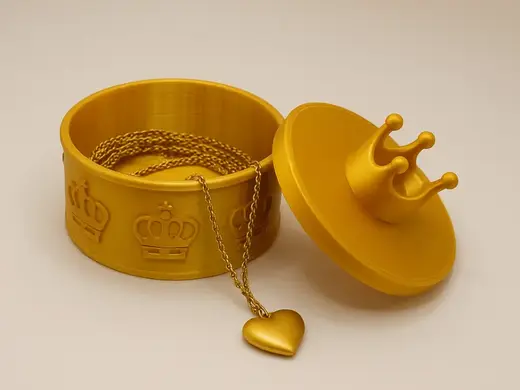 Goldene Krondose – Koenigreich Schmuckdose