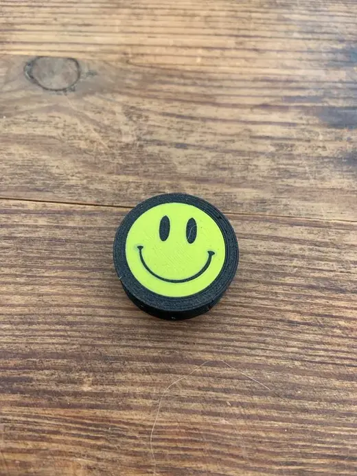 Ear Gauge - Acid Smiley - 6mm-26mm+