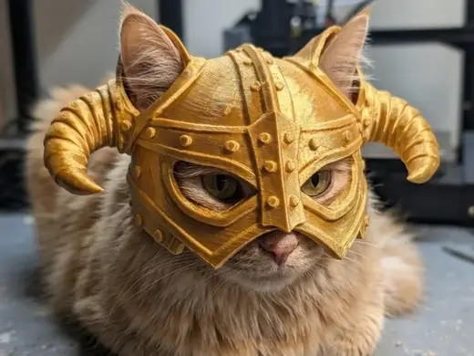 Skyrim iron cat helmet