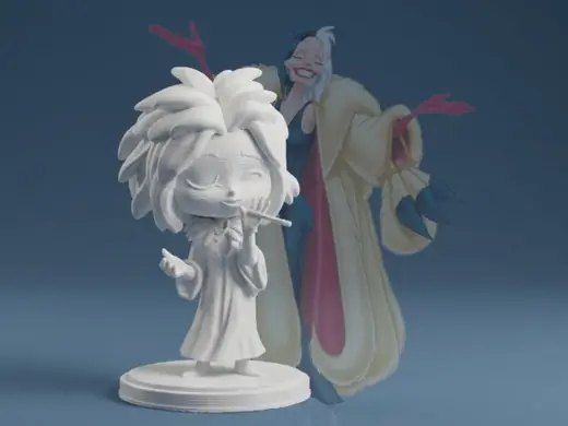 Cruella – 101 Dalmatians Chibi Figurine