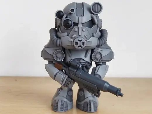 "Fallout" Power Armour Inspired Chibi Figurine