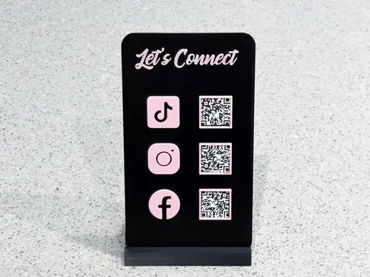 Customizable QR Connect Sign