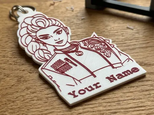 K-Pop Rumi - Customizable Name Tag & Keychain