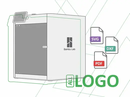 Bambu Lab All Logo - SVG / DXF / PDF