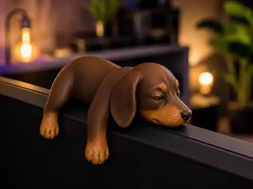Sleepy Dachshund Monitor Pet