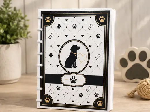 A5 Designer Dog Notebook Planner