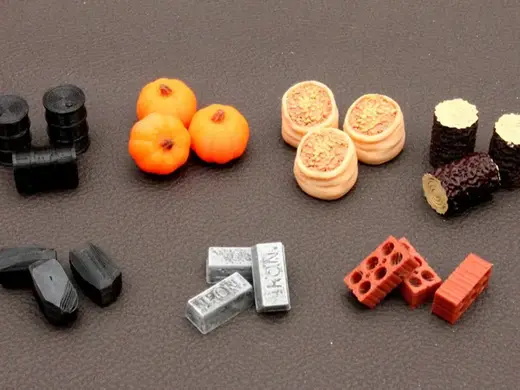 Board Game resources,Grain, Pumpkin, Wood, MORE!