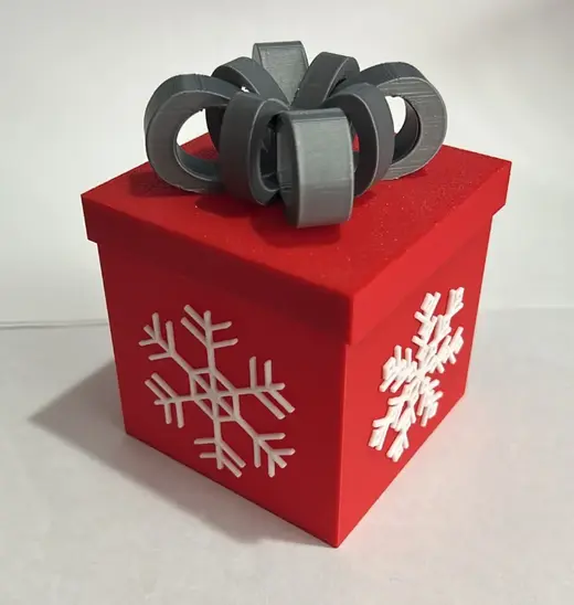 Caja de regalo navideña