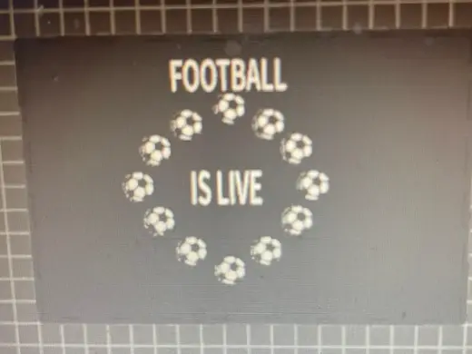 FOOTBALL IS LIVE Sign