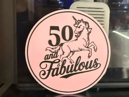 50 AND FABULOUS BIRTHDAY COASTER