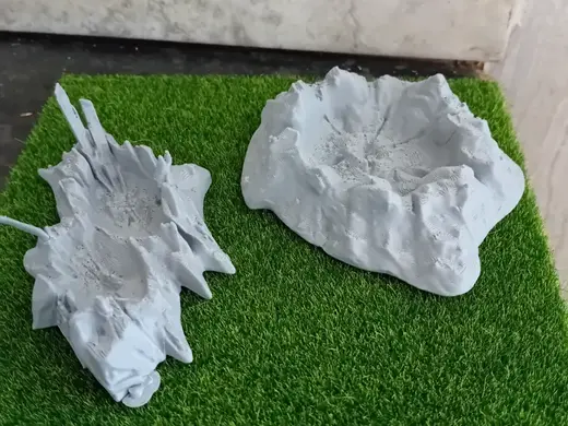 wargaming craters terrain-2x battlefield craters