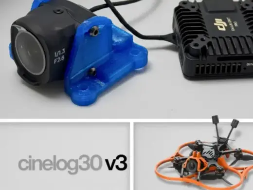 GEPRC Cinelog30 v3 - DJI O4 Pro Camera Mount (TPU)