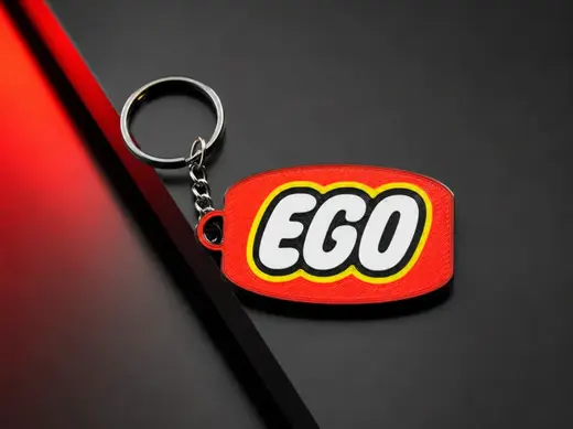 EGO-inspired keychain