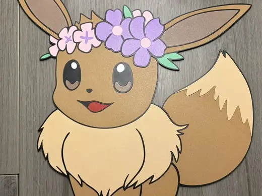 Eevee wall art, No AMS, Big version