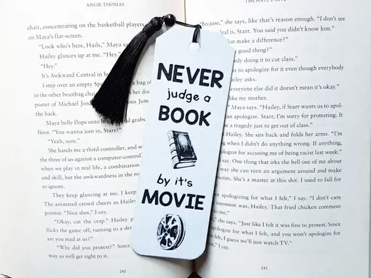 Bookmark, Never judge a Book by it's Movie