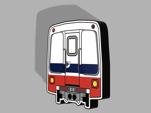 Vancouver Retro Skytrain LED Lightbox Sign